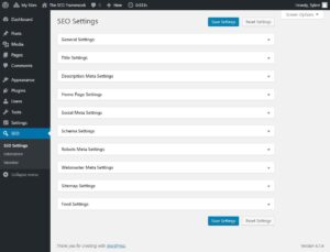 The SEO Framework dashboard